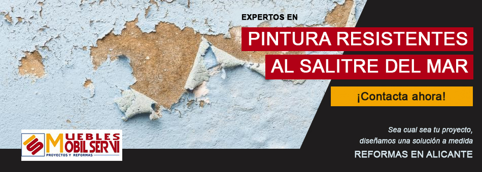 pinturas que resisten al salite del mar en Alicante